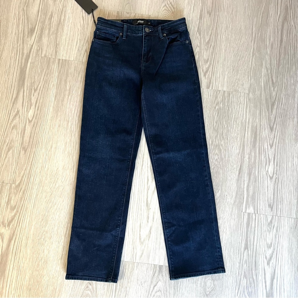 HUDSON Denim Midrise Straight Leg Jeans Obscurity Blue Wash Size 4 / 27 NWT